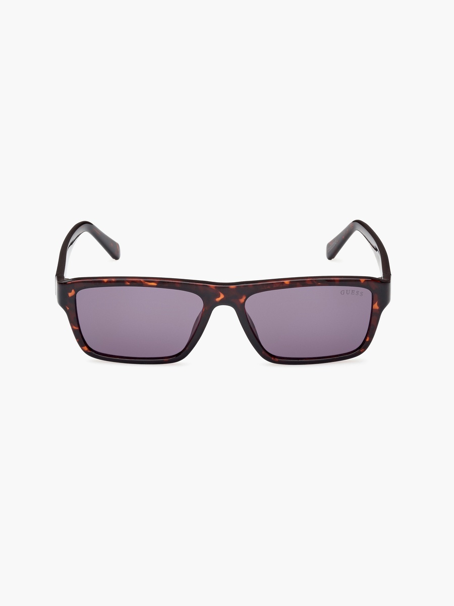 55 MM Violet Rectangle Sunglasses GU0008552Y55