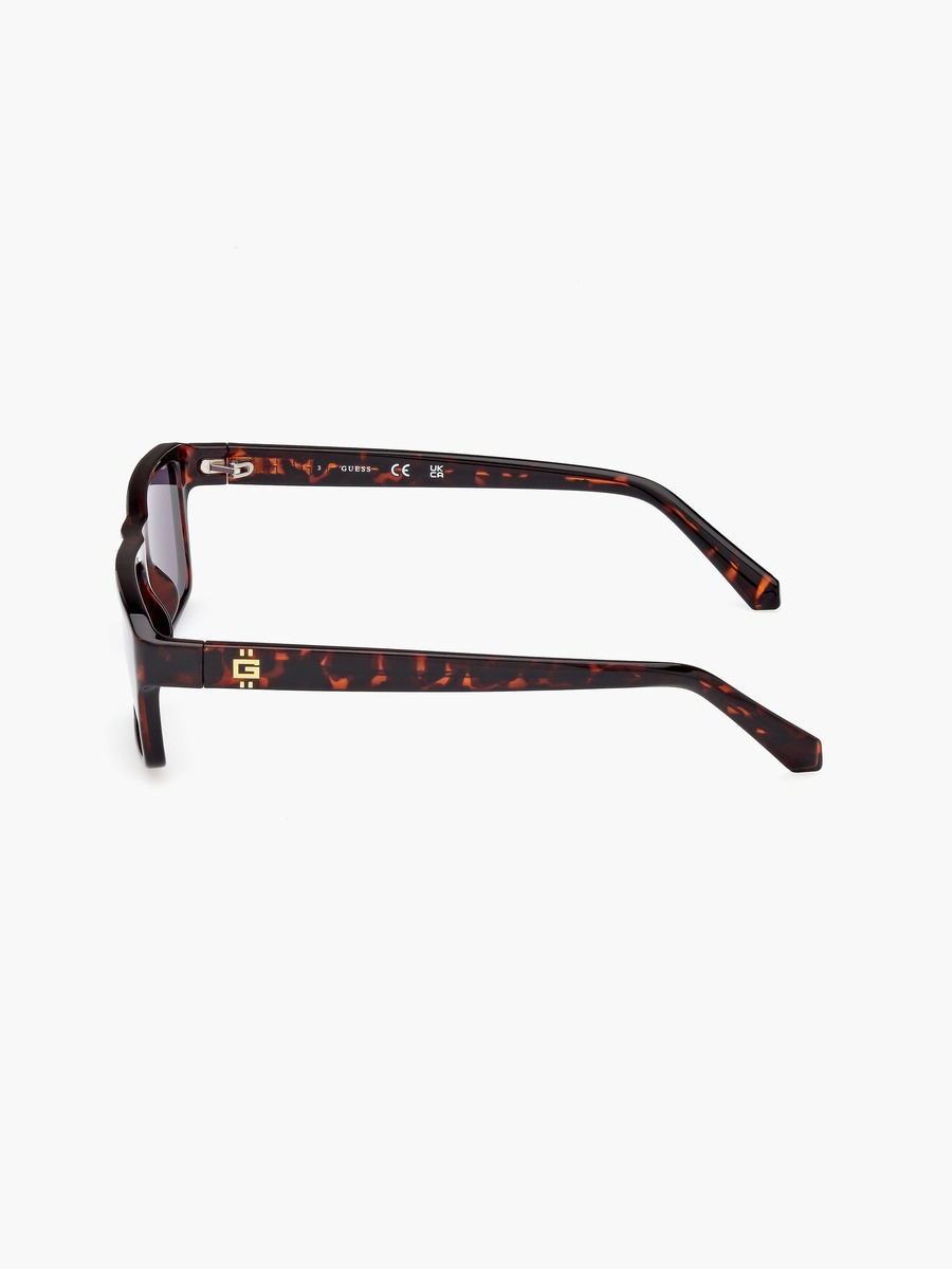 55 MM Violet Rectangle Sunglasses GU0008552Y55