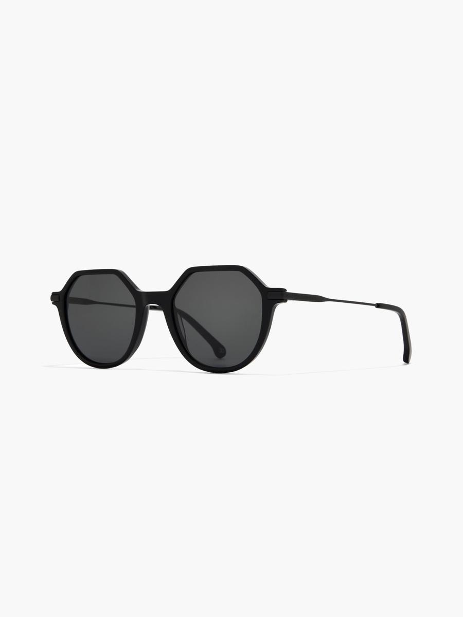 50MM Black Geometric Sunglasses 30S-000411-0101