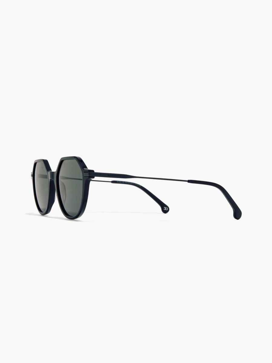 50MM Black Geometric Sunglasses 30S-000411-0101