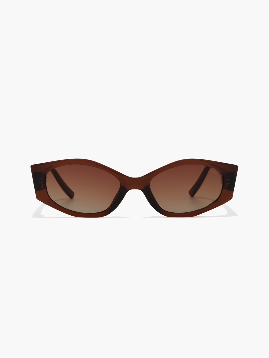 51MM Brown Geometric Sunglasses BLA-000316-0404