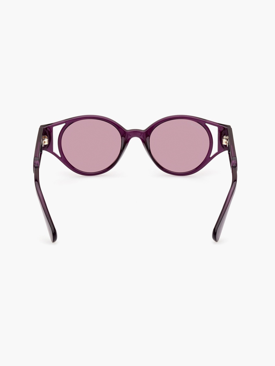 48 MM Violet Round Sunglasses MO006981Y48