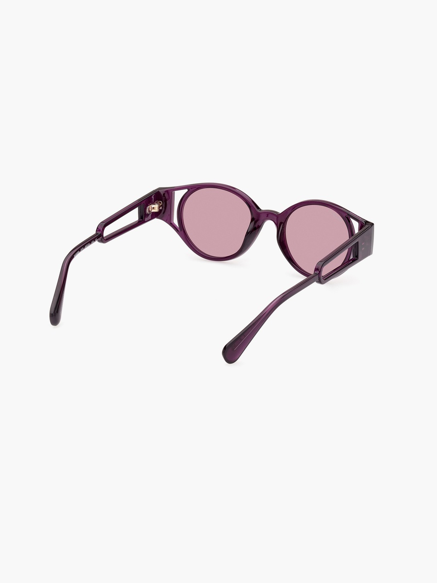 48 MM Violet Round Sunglasses MO006981Y48