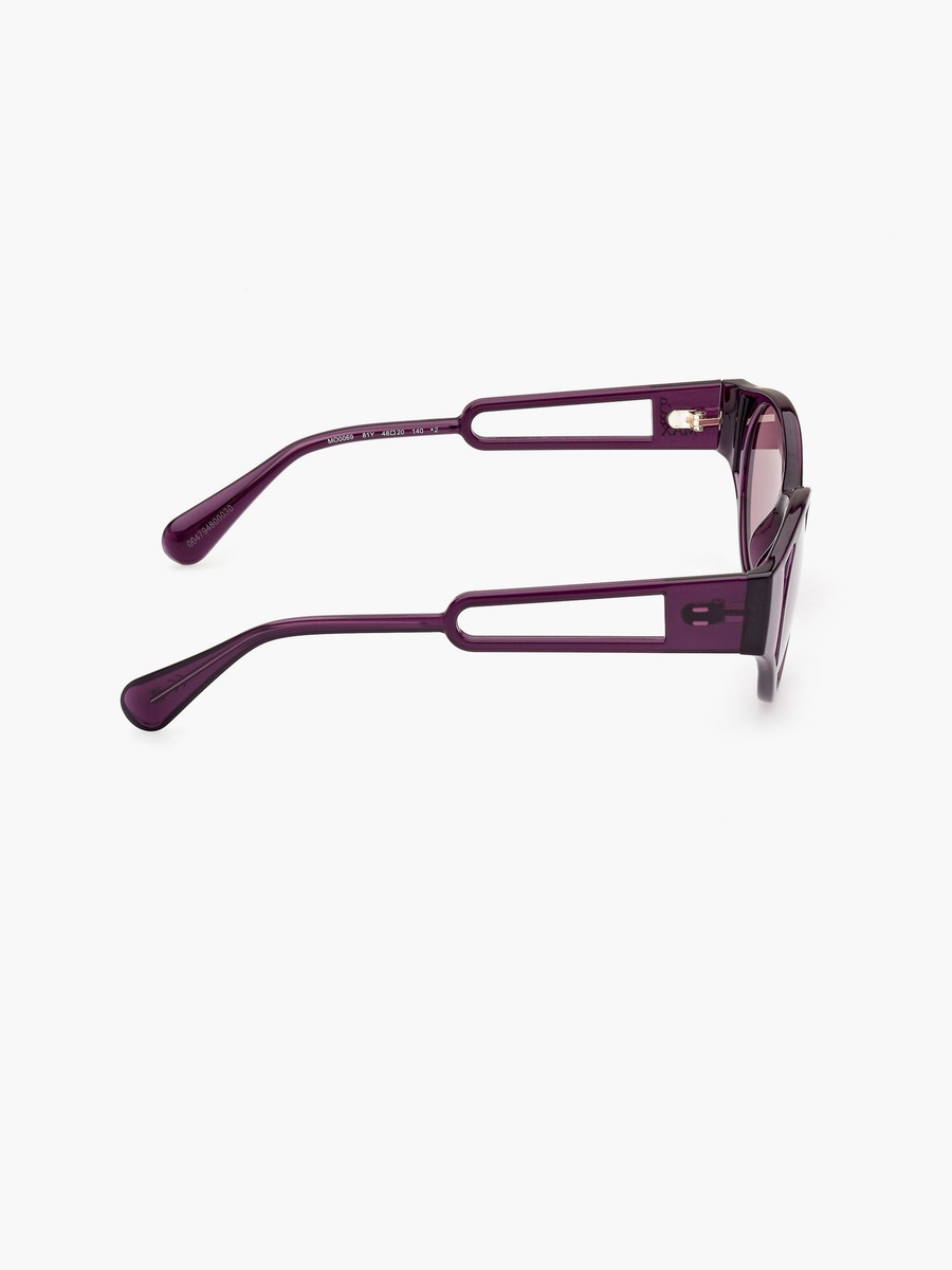 48 MM Violet Round Sunglasses MO006981Y48