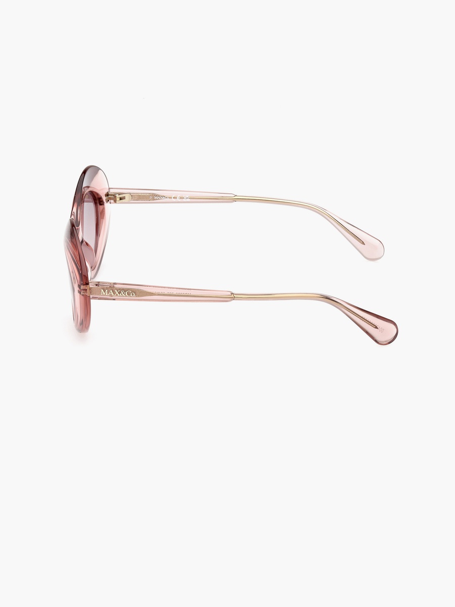 52 MM Gradient Brown Butterfly Sunglasses MO008072F52