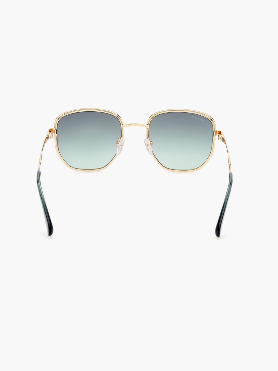 52 MM Gradient Green Round Sunglasses MO009130P52