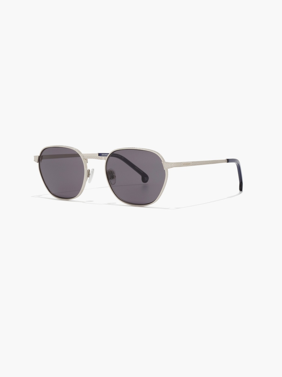 Hisma 53MM Grey Geometric Sunglasses - 30S-000426-1207