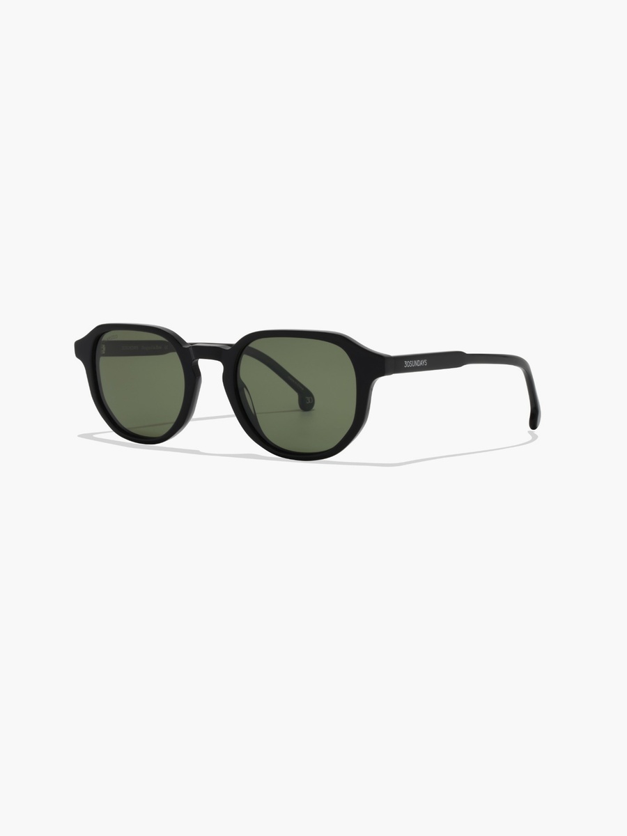 Leon Polarized 50MM Green Geometric Sunglasses - 30S-000439-0106p