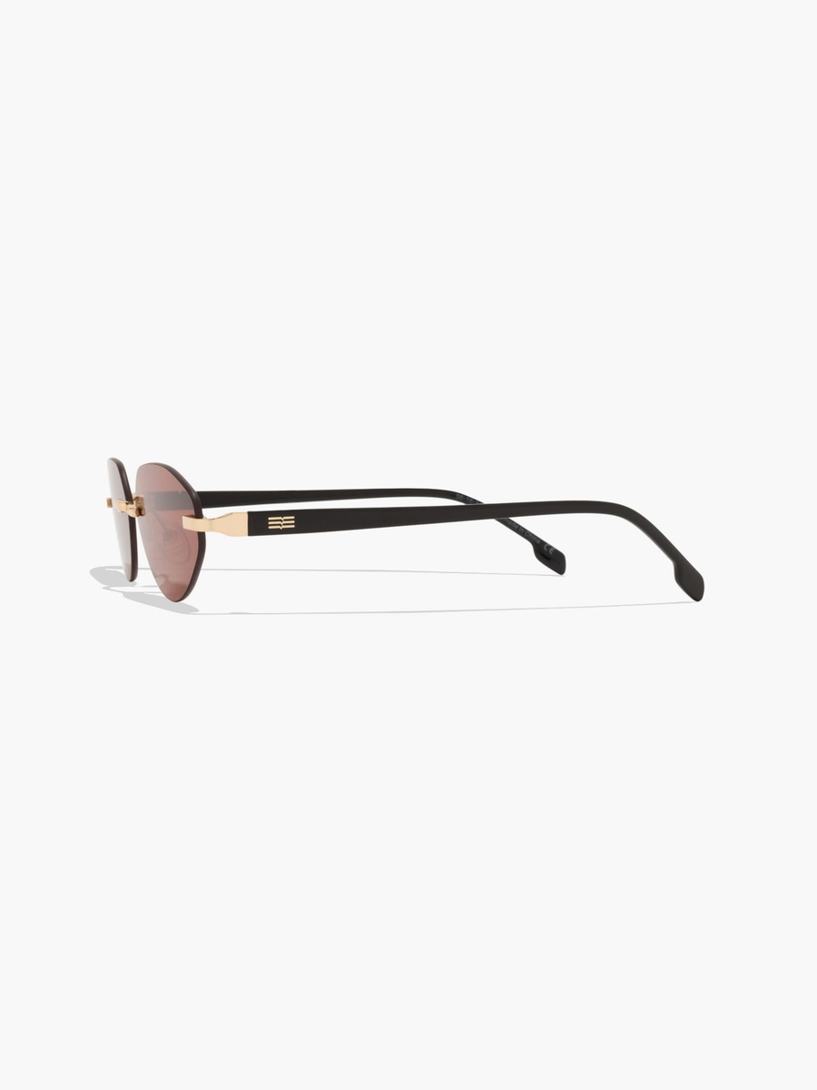 Clarence 56MM Brown Geometric Sunglasses - BLA-000334-2904