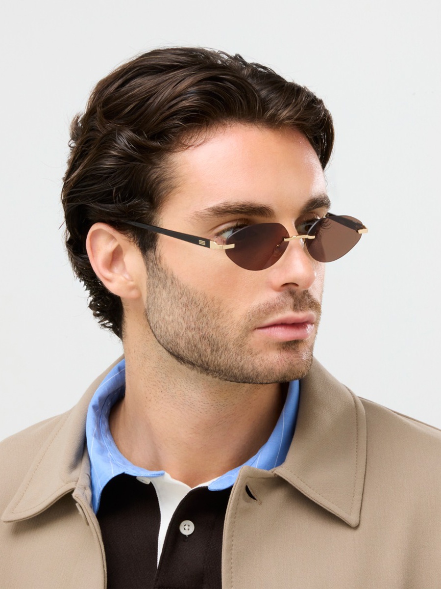 Clarence 56MM Brown Geometric Sunglasses - BLA-000334-2904