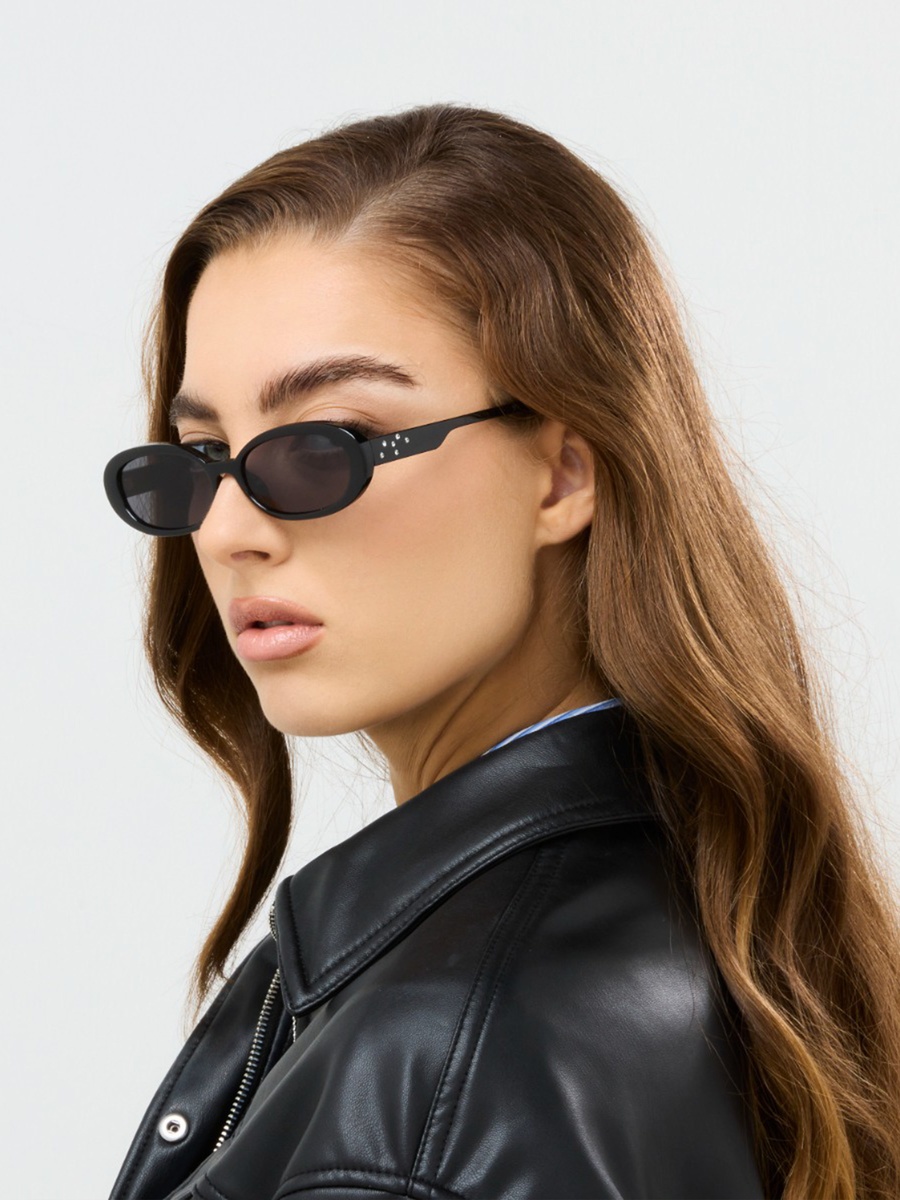 Doris 53MM Grey Oval Sunglasses - BLA-000340-0107