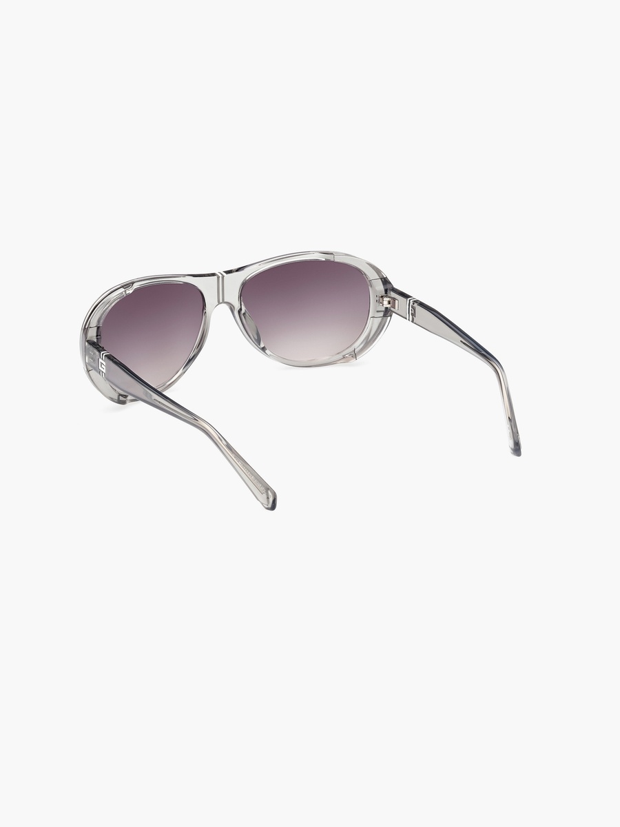 62MM Mirror Grey Oval Sunglasses GU0008120C62
