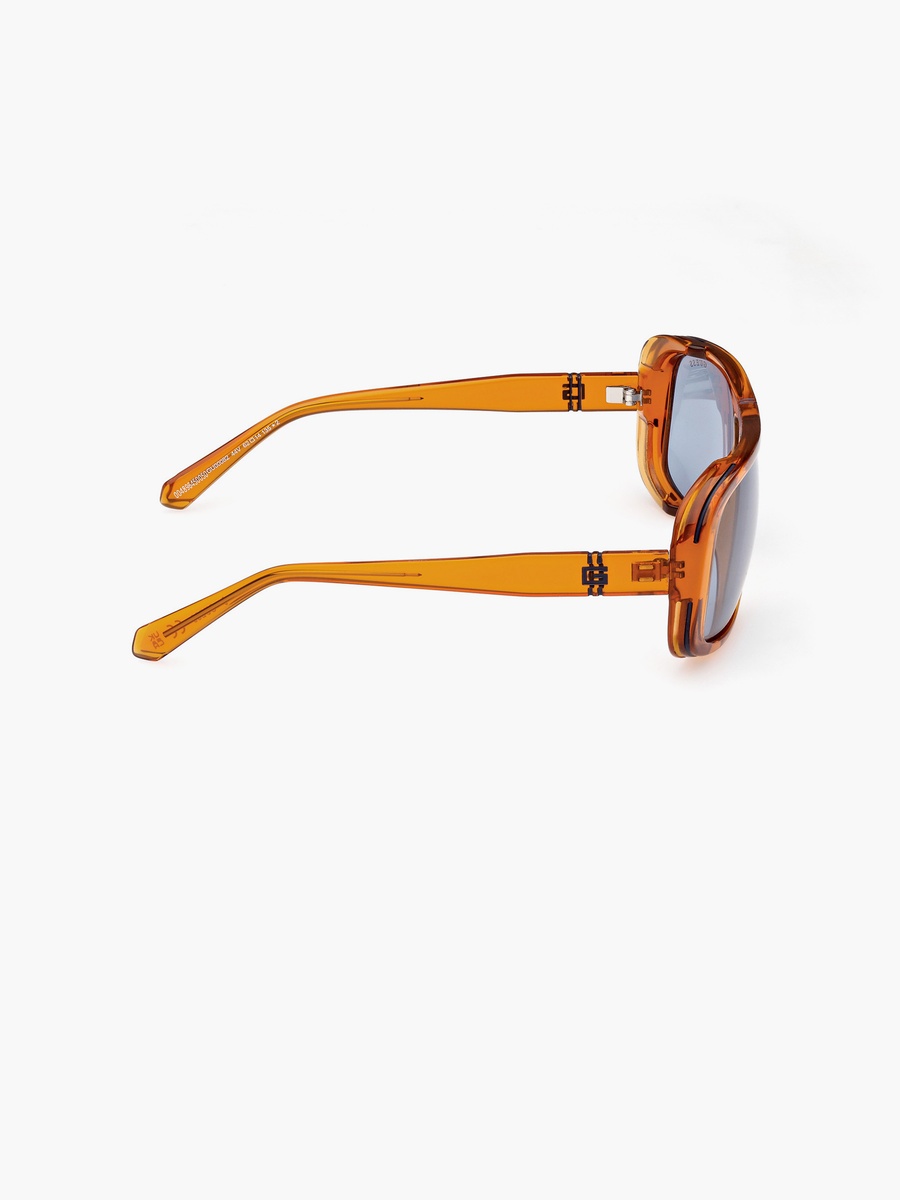 62MM Blue Rectangle Sunglasses GU0008244V62