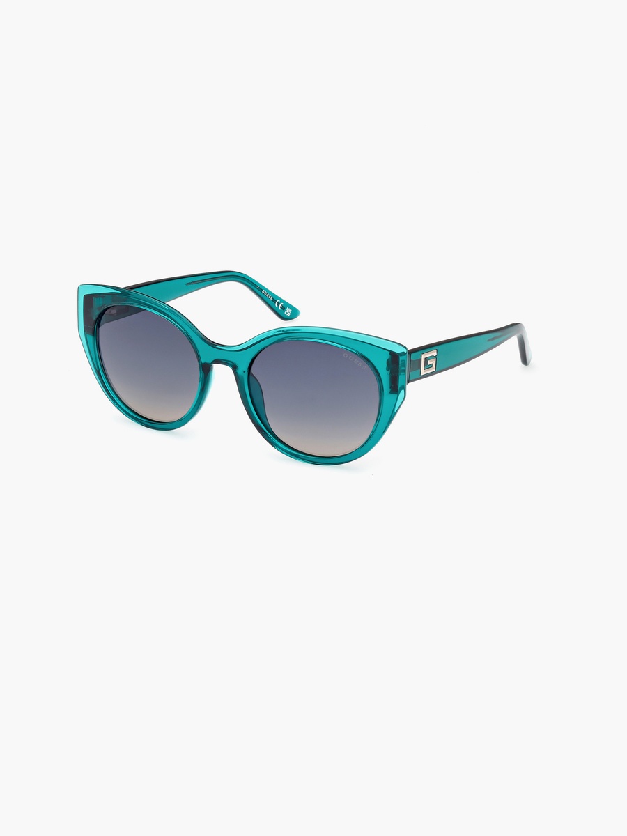 53MM Gradient Green Cat Eye Sunglasses GU790996P53