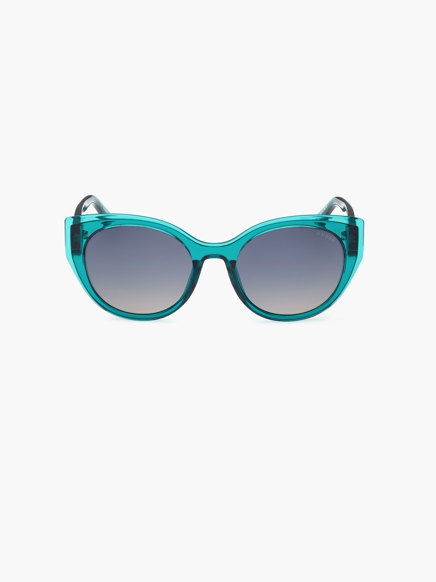 53MM Gradient Green Cat Eye Sunglasses GU790996P53