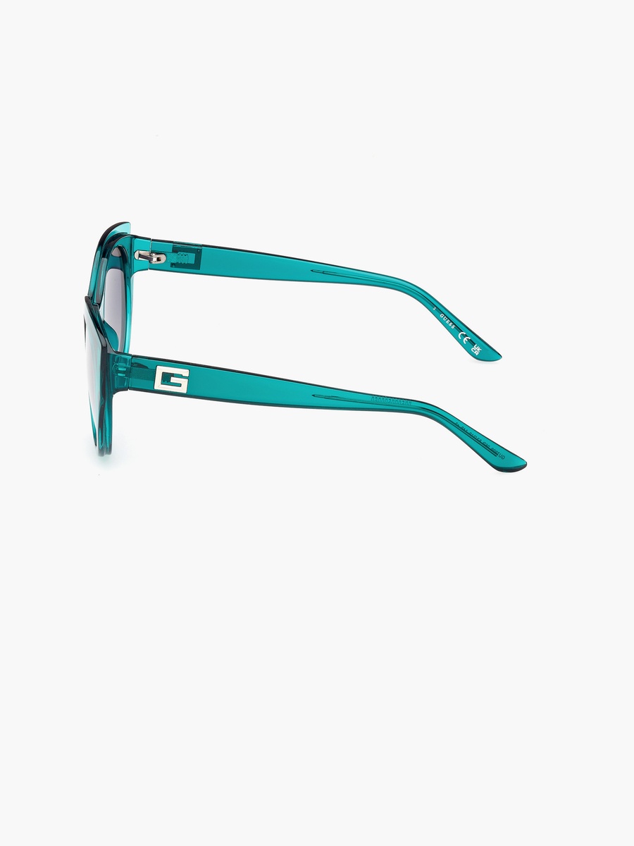 53MM Gradient Green Cat Eye Sunglasses GU790996P53
