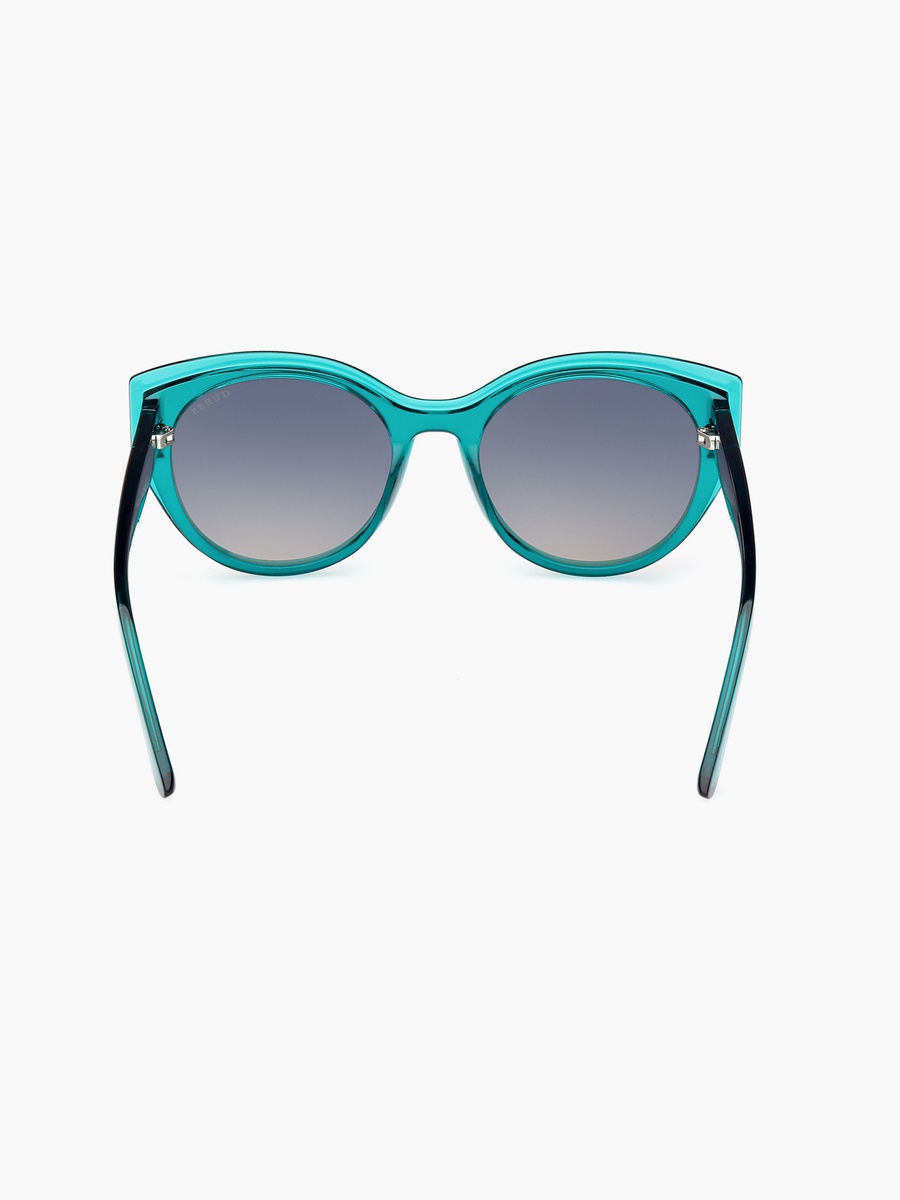 53MM Gradient Green Cat Eye Sunglasses GU790996P53