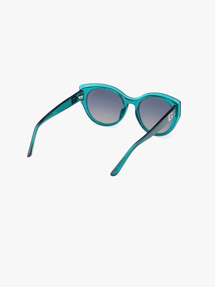 53MM Gradient Green Cat Eye Sunglasses GU790996P53