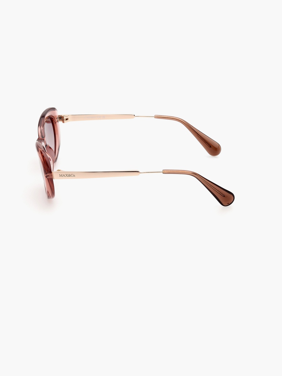 52MM Gradient Smoke Oval Sunglasses MO007772F52