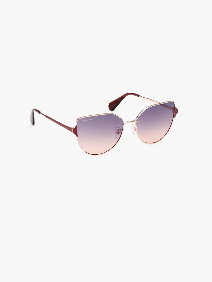 57MM Gradient Blue Cat Eye Sunglasses MO008233W57