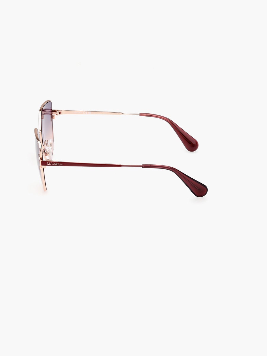57MM Gradient Blue Cat Eye Sunglasses MO008233W57