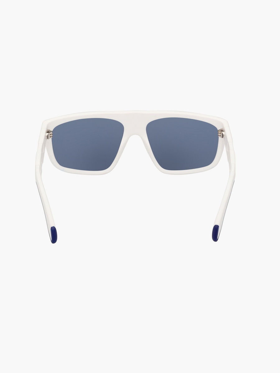 Originals 57MM Blue Mirror Rectangle Sunglasses OR009321X57