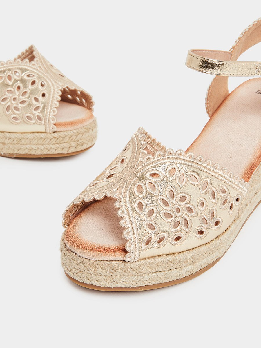Peep Toe Wedge Espadrilles