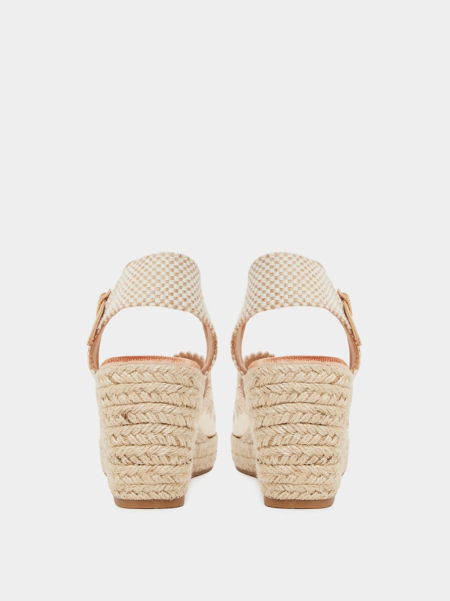 Peep Toe Wedge Espadrilles