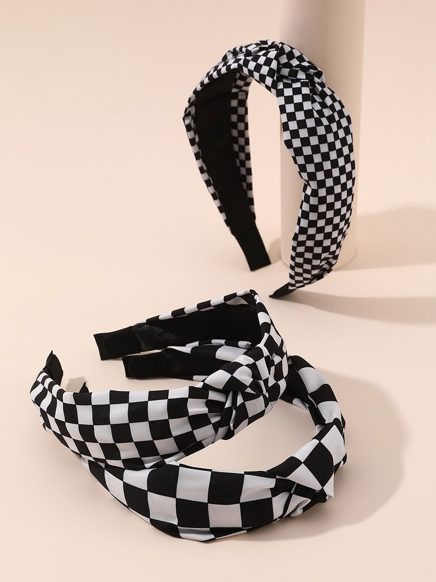 Pack of 3 - Checkerboard Headband