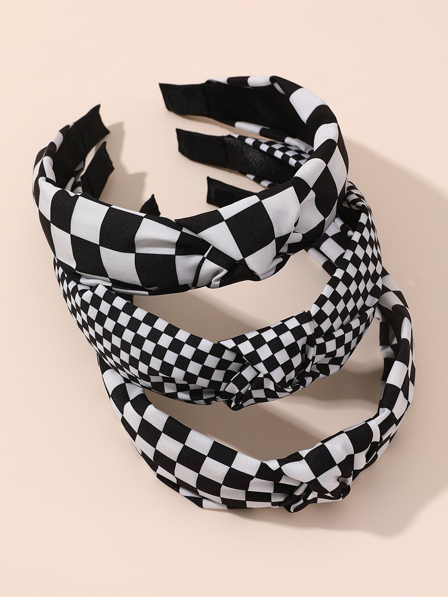Pack of 3 - Checkerboard Headband