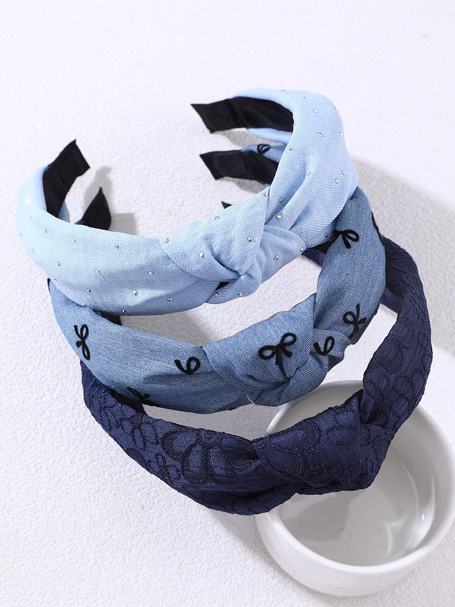 Pack of 3 - Printed Knotted Headbands