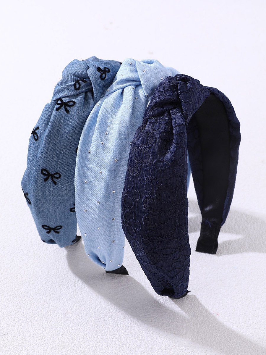 Pack of 3 - Printed Knotted Headbands
