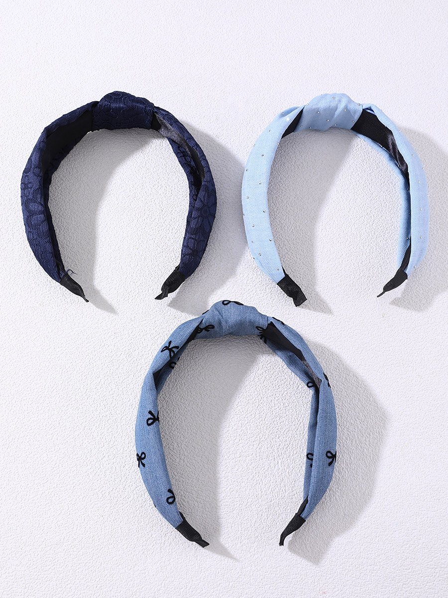 Pack of 3 - Printed Knotted Headbands