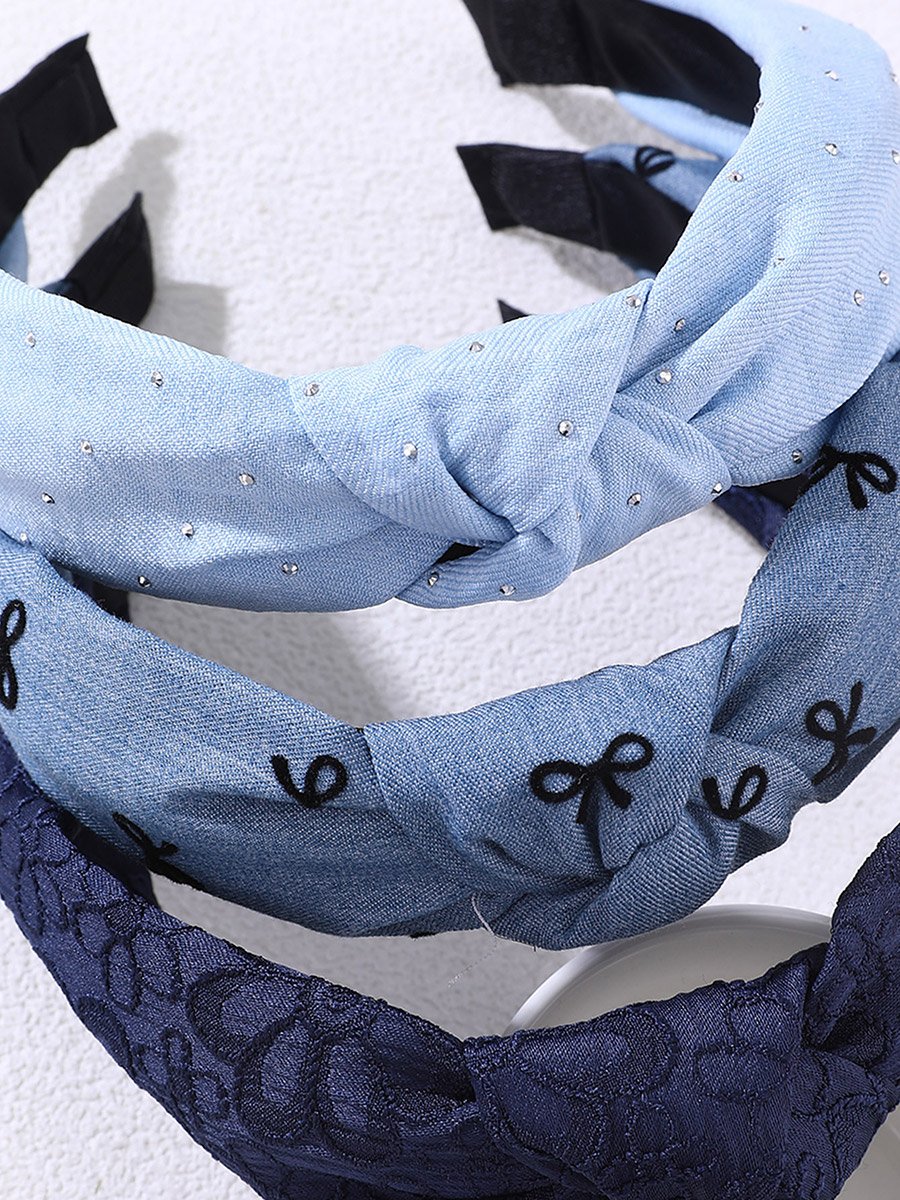 Pack of 3 - Printed Knotted Headbands