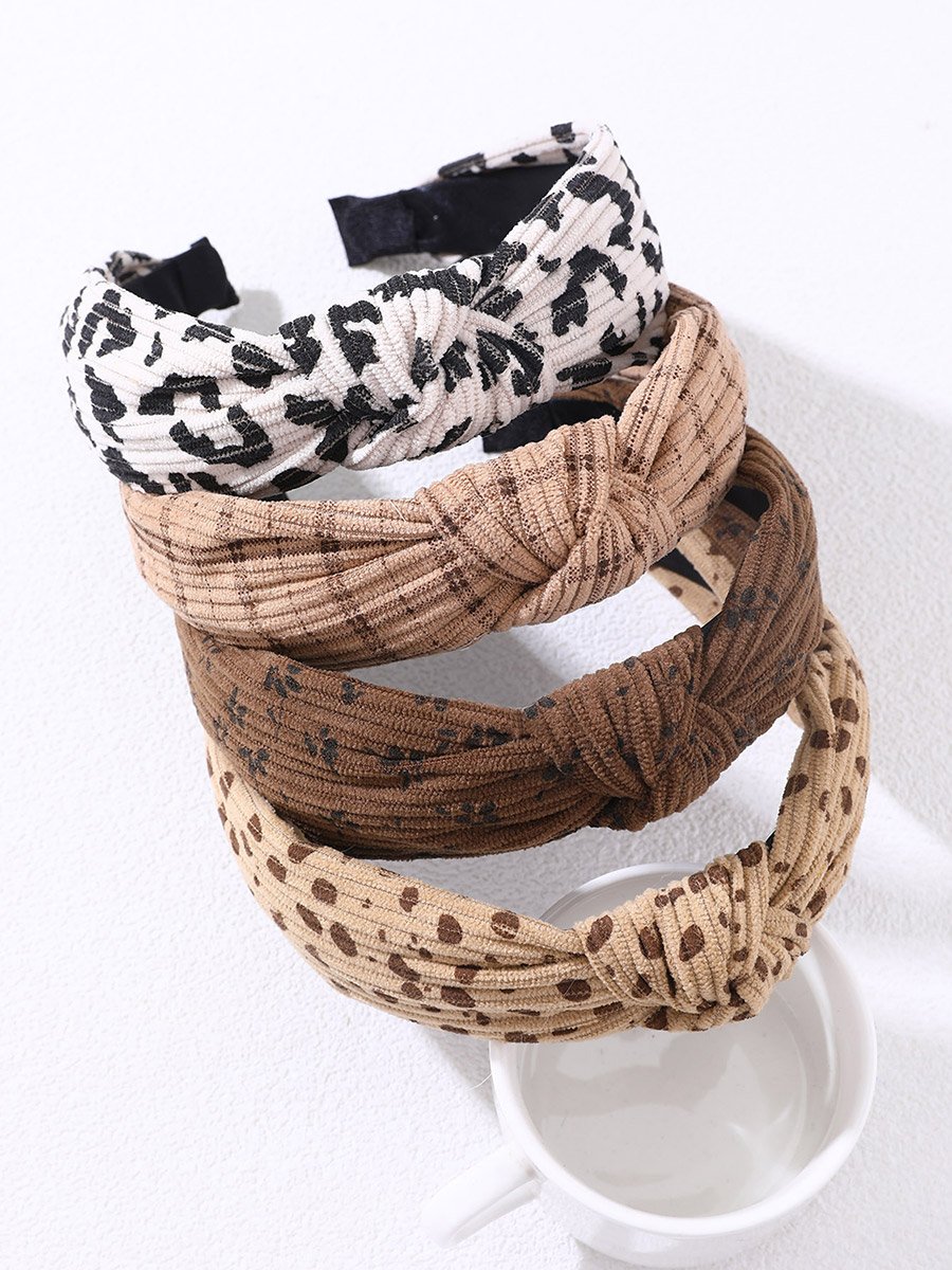 Pack of 4 - Printed Knotted Headband