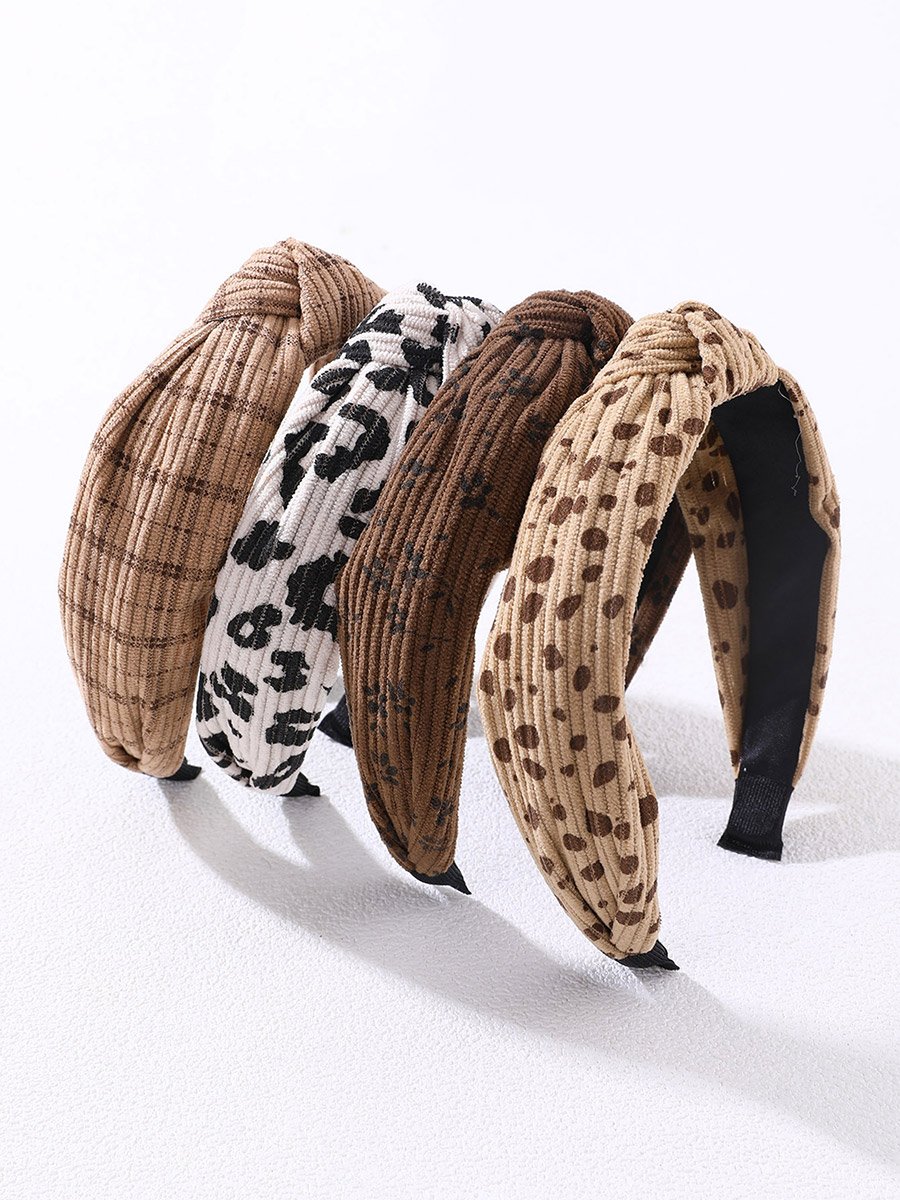 Pack of 4 - Printed Knotted Headband