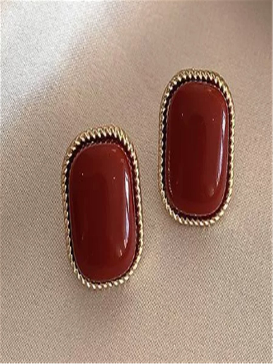 طقم أقراط مزينة متنوعة - 5 قطع