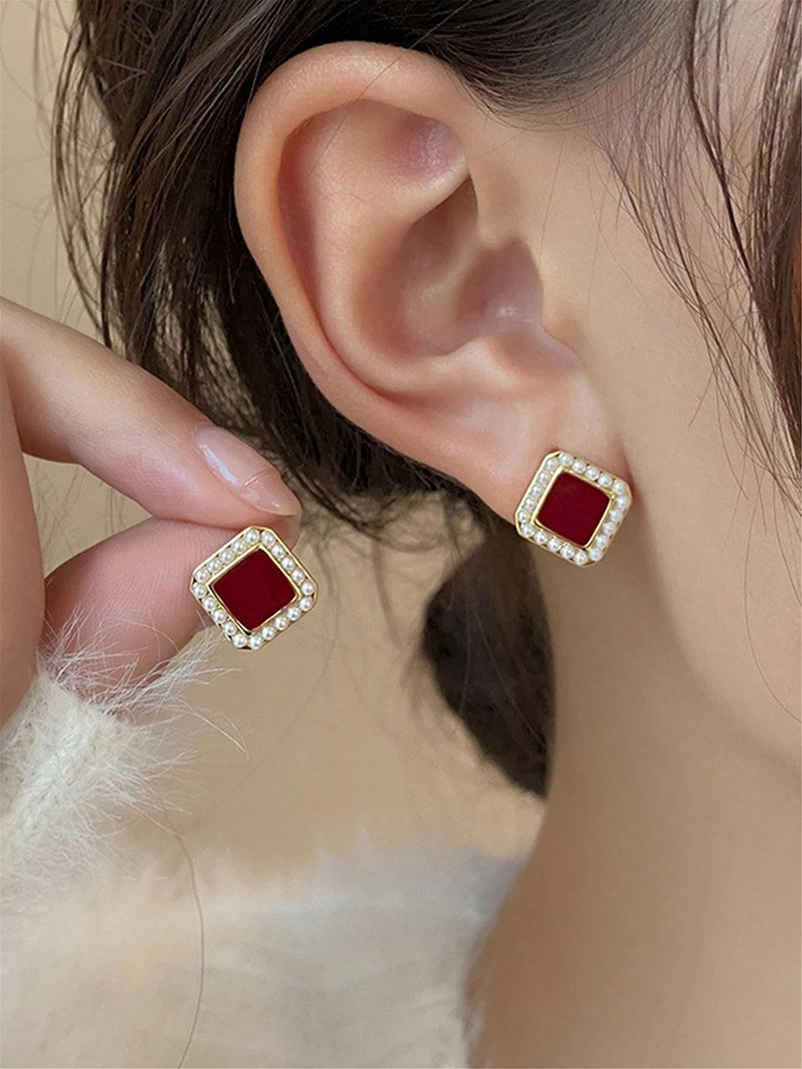 Set of 8 - Assorted Embellished Earrings