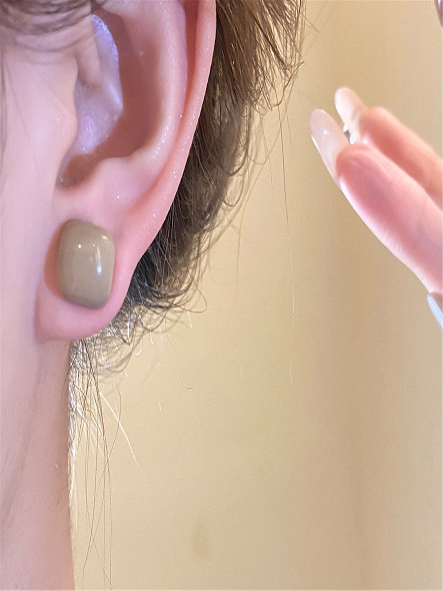 Set of 5 - Multi-Tone Stud Earrings