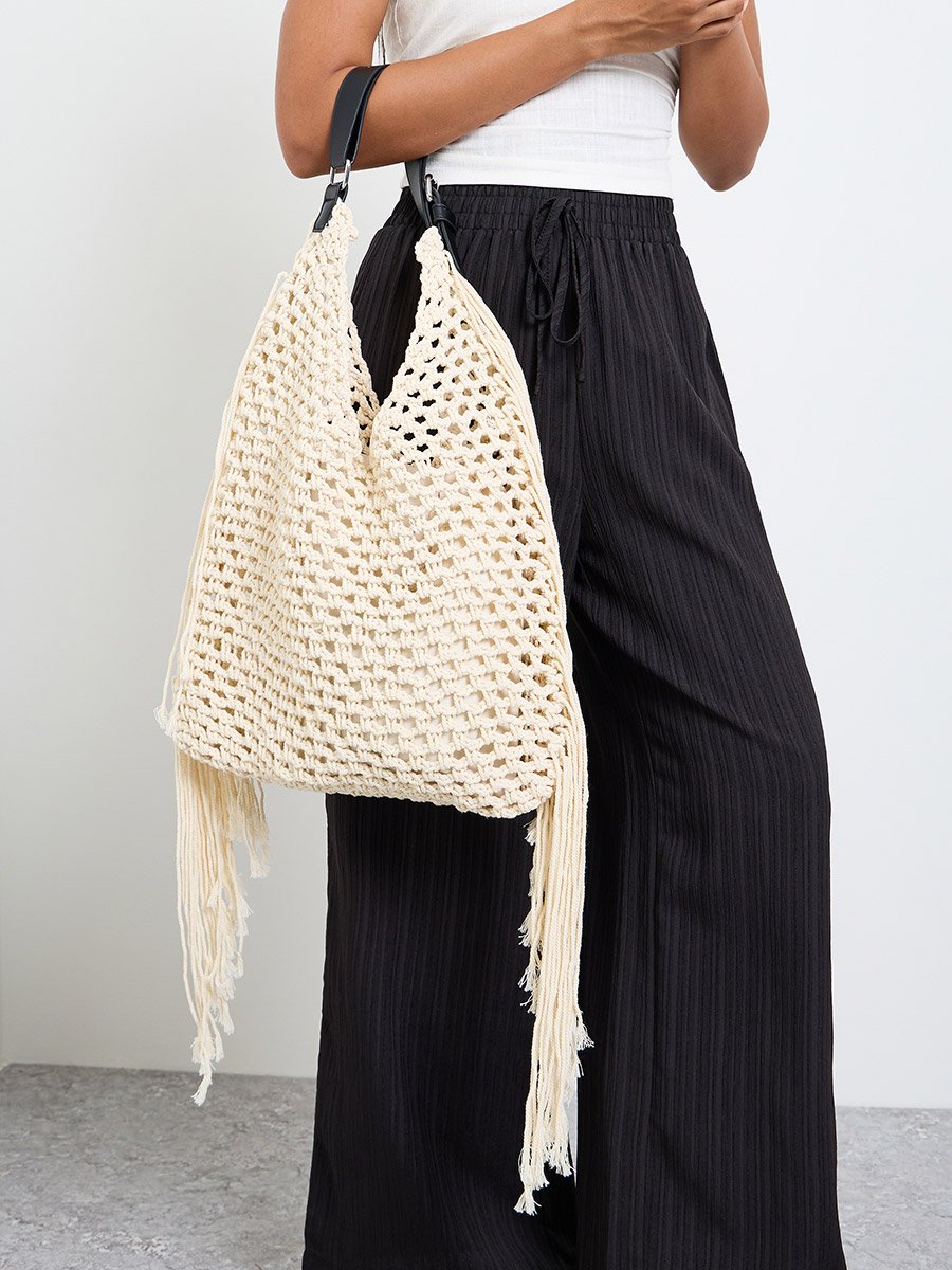 Tasseled Shoulder Bag