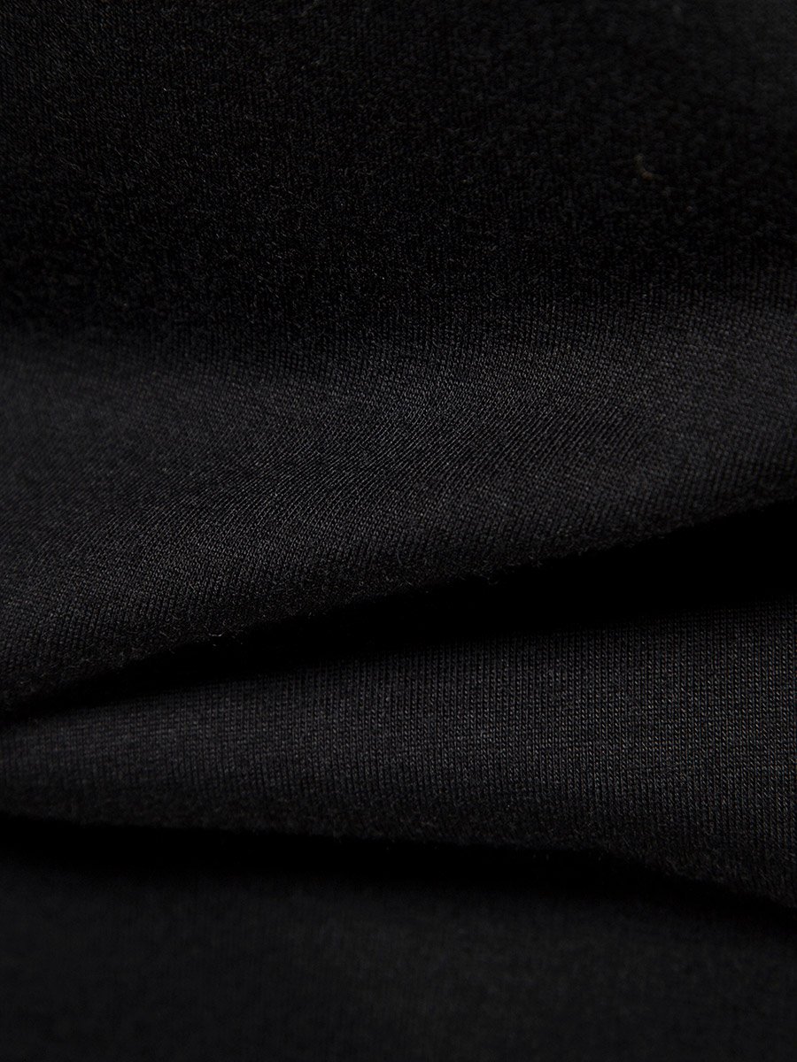 Men Black Striped Polo