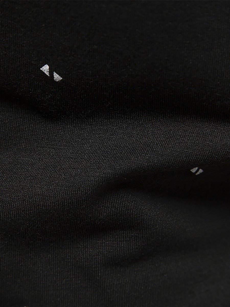 Men Black Graphic Print Short Sleeve Polo T-Shirt and Shorts Co-Ords