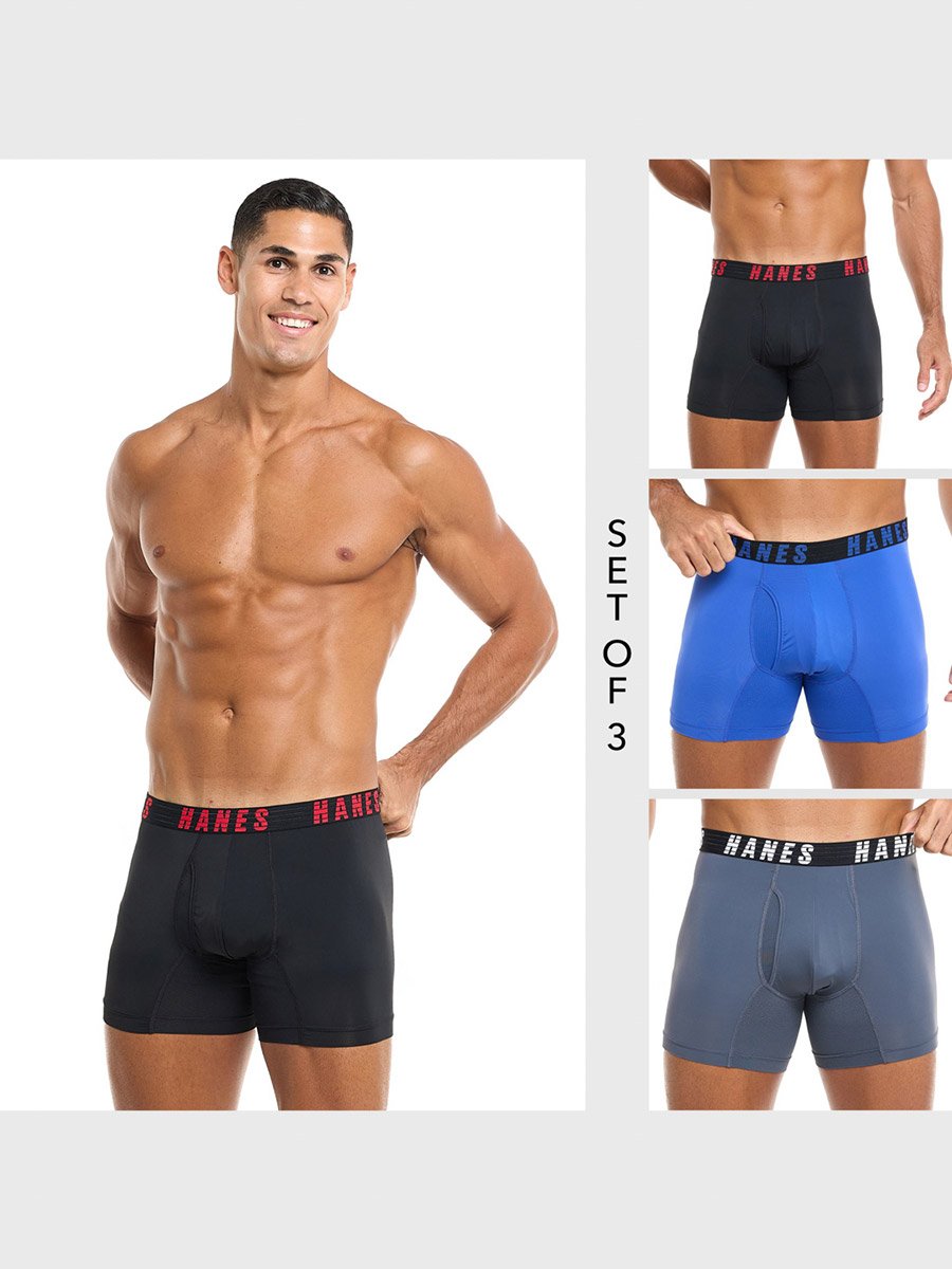 Pack of 3 - Logo Waistband Trunks