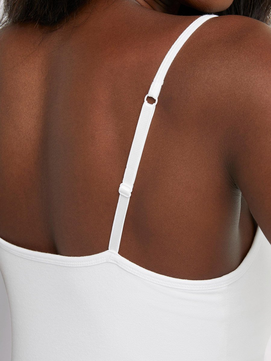 White Jersey Stretch Camisole