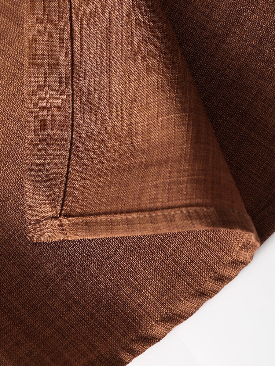 Men Brown Textured Short Sleeve Button Front Shirt and Shorts Co-Ords