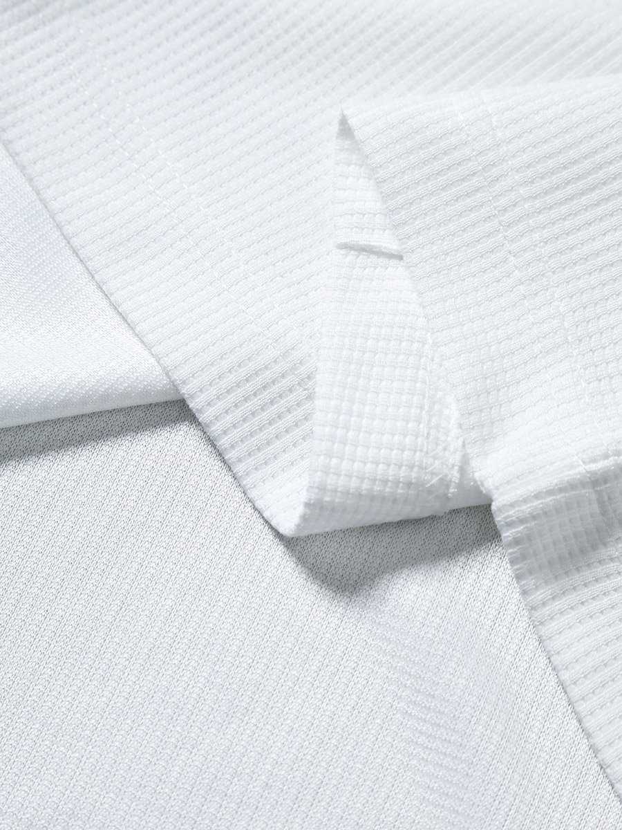 Men White Textured Short Sleeve T-Shirt and Pants Co-Ords
