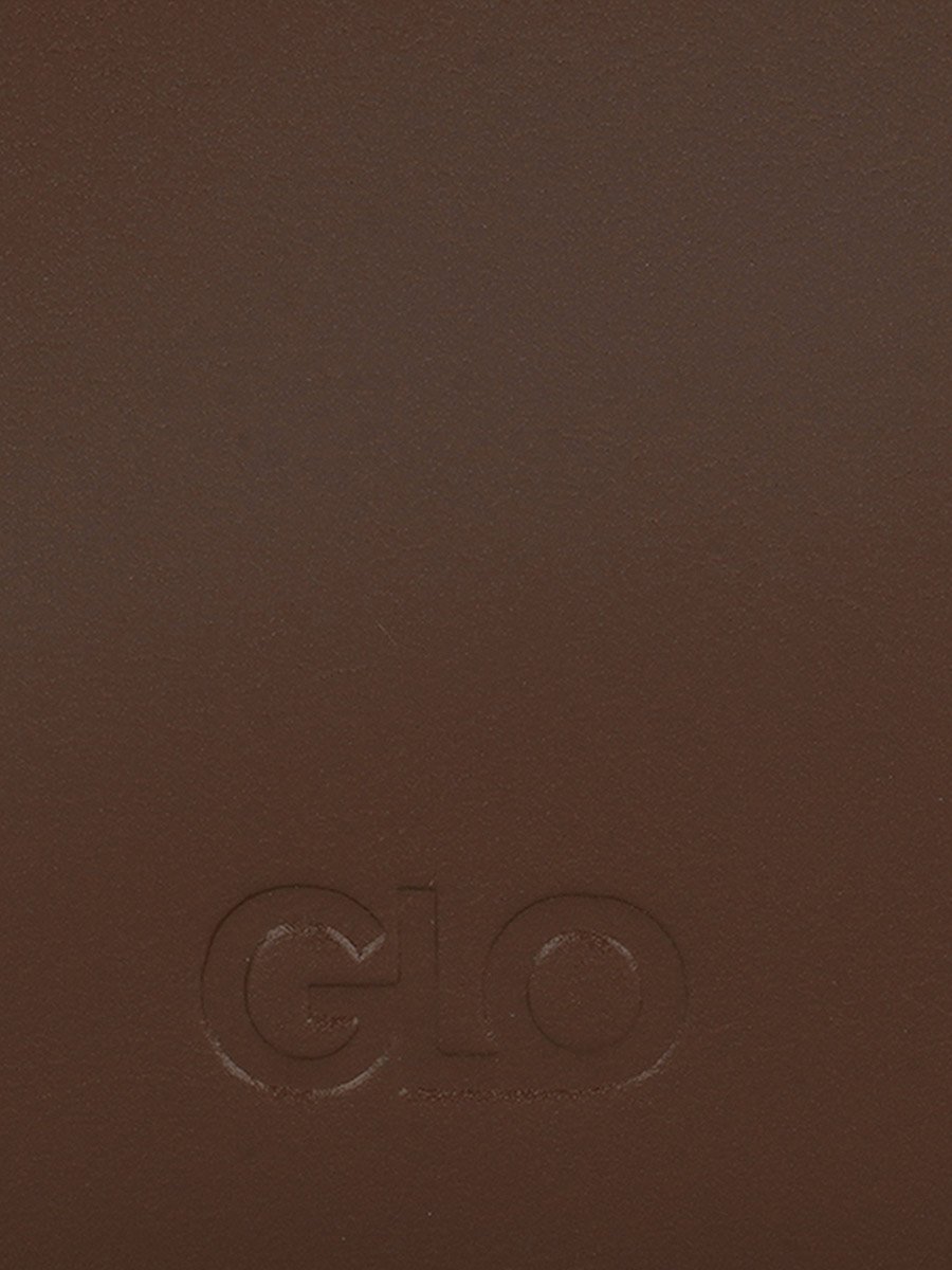 Brown Textured Tri-Fold Wallet with Zip Coin Pocket