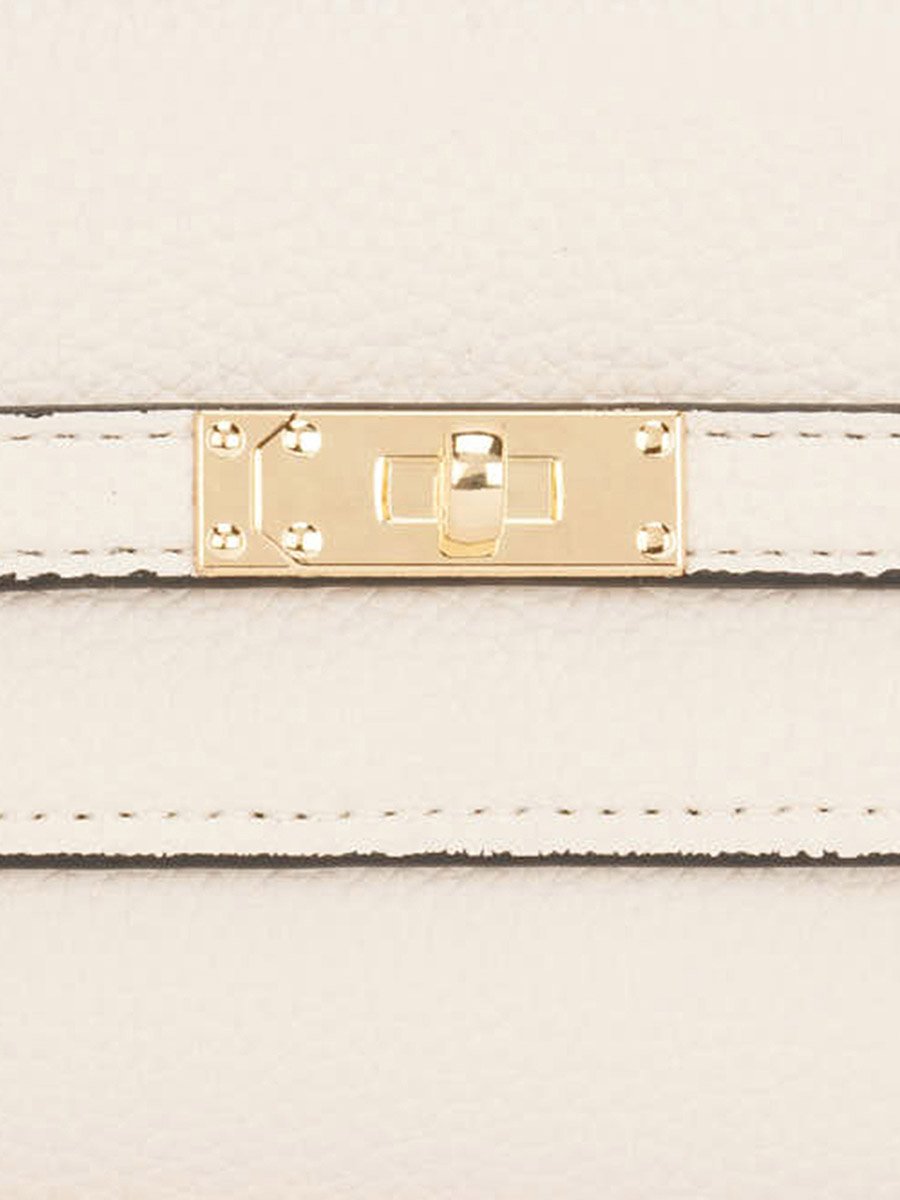 Off White Textured Detail Bi-Fold Wallet