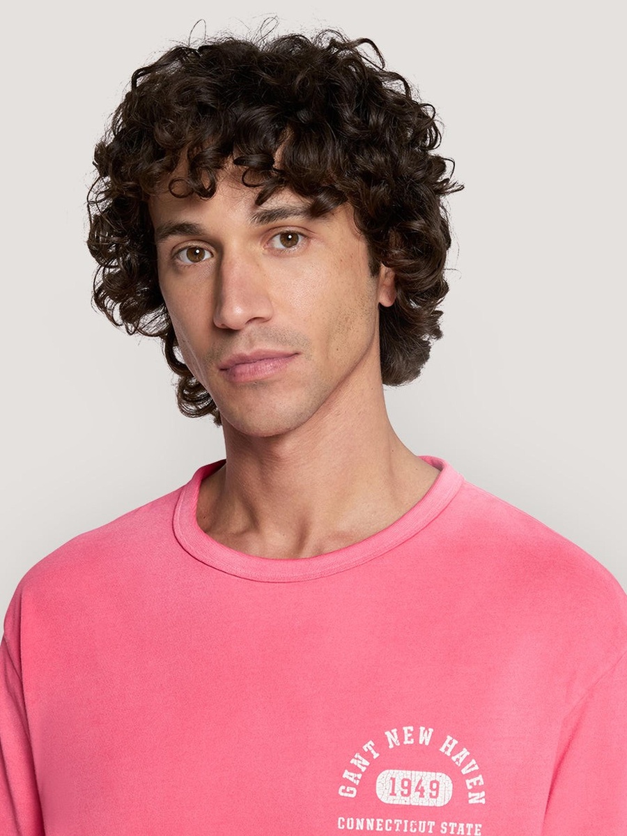 Men Varsity Worn Graphic T-Shirt