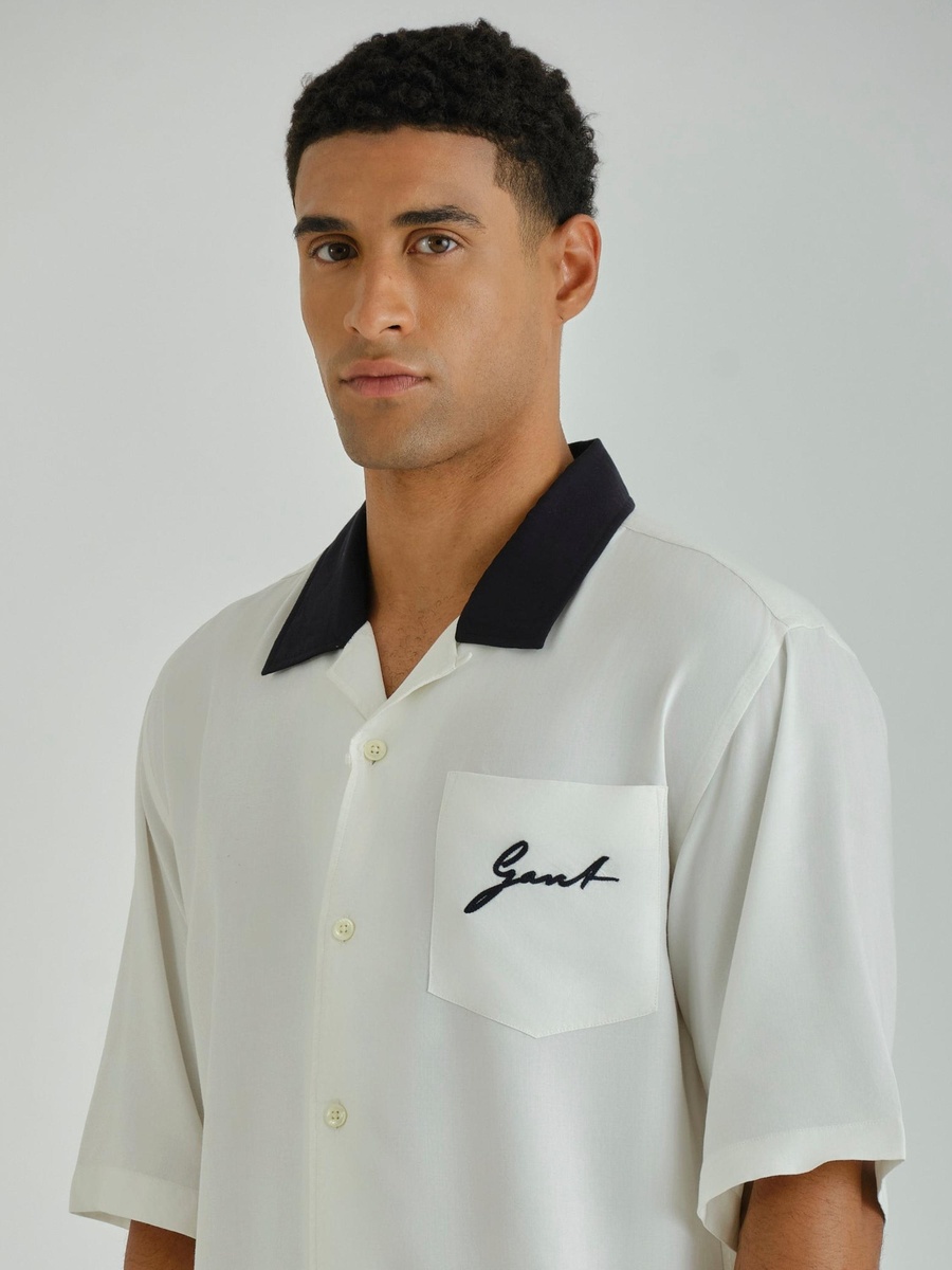 Men Relaxed Fit Viscose Shirt